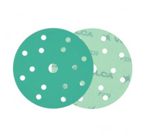 Круг абразивный VOLCA EMERALD 150мм,15отв P 220 пленочная основа