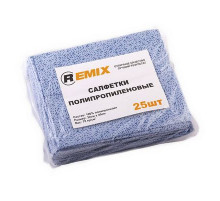 Салфетка для обеспыливания полипропиленовая REMIX (синяя) (пакет 25 шт.)