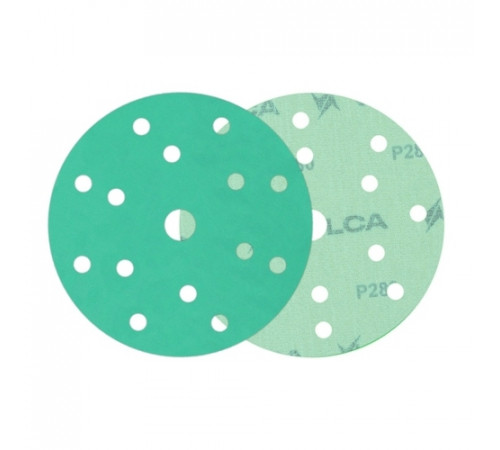Круг абразивный VOLCA EMERALD 150мм,15отв P 280 пленочная основа