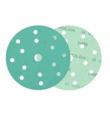 Круг абразивный VOLCA EMERALD 150мм,15отв P 400 пленочная основа