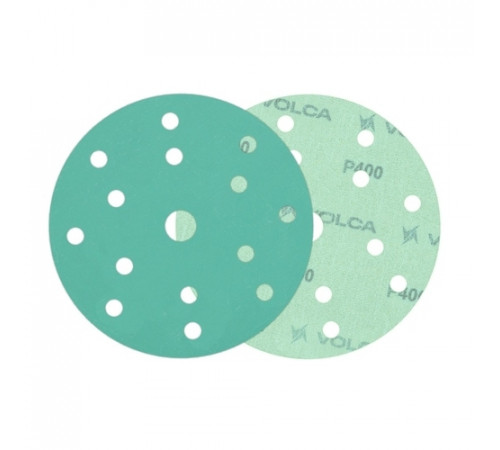 Круг абразивный VOLCA EMERALD 150мм,15отв P 400 пленочная основа