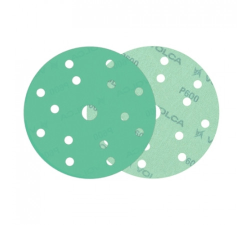 Круг абразивный VOLCA EMERALD 150мм,15отв P 600 пленочная основа