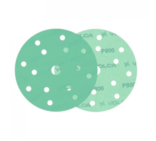 Круг абразивный VOLCA EMERALD 150мм,15отв P 800 пленочная основа