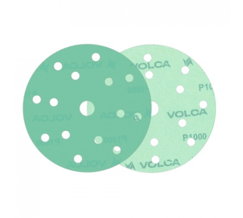 Круг абразивный VOLCA EMERALD 150мм,15отв P 1000 пленочная основа