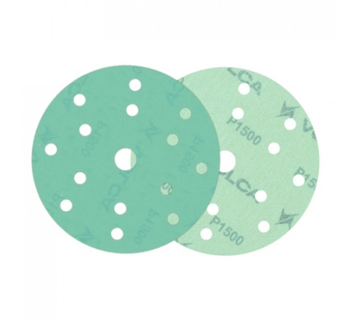 Круг абразивный VOLCA EMERALD 150мм,15отв P 1500 пленочная основа
