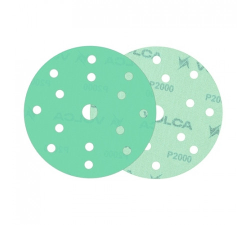 Круг абразивный VOLCA EMERALD 150мм,15отв P 2000 пленочная основа