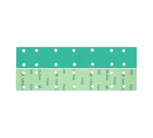 Шлифовальная полоса VOLCA EMERALD 70x420мм 14отв P 240 пленочная основа