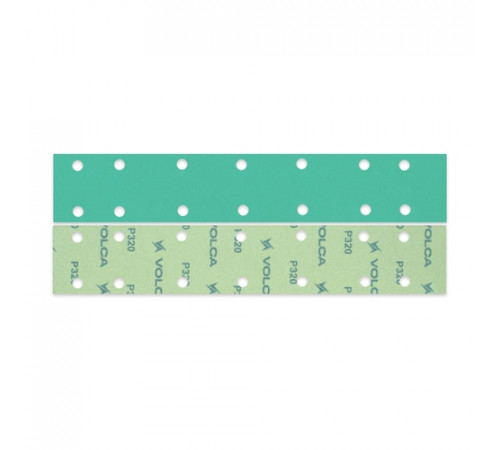Шлифовальная полоса VOLCA EMERALD 70x420мм 14отв P 320 пленочная основа