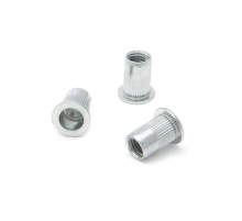 Заклёпки резьбовые стальные с насечкой М10×21 мм (50 шт в пакете) ДТ