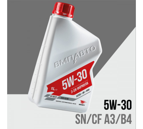 Масло моторное 3-SN 5w30 (A3/B4, SN/CF),1л. ВМП АВТО ЧЗ
