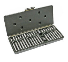Набор вставок 40пр. 1/2 TORX,.SPLINE,шестигран. мет.коробка АВТОМ TOOL PROFFI