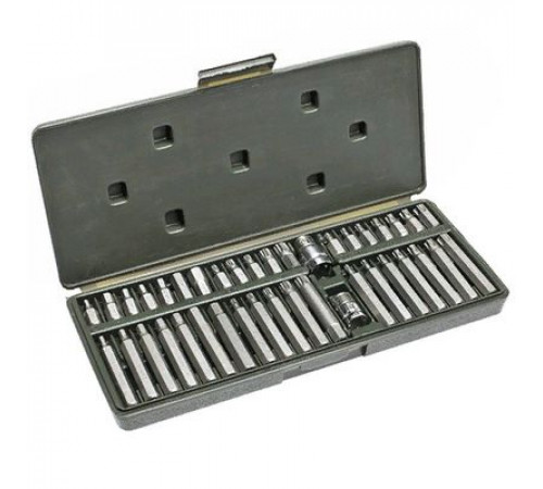Набор вставок 40пр. 1/2 TORX,.SPLINE,шестигран. мет.коробка АВТОМ TOOL PROFFI