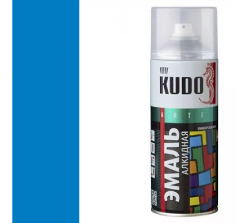 Краска универсальная голубая RAL-5012 KUDO аэрозоль 520мл