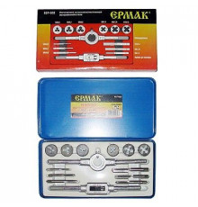 Набор метчиков и плашек 14 предметов М3-10мм ЕРМАК