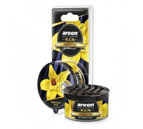 Ароматизатор AREON KEN Vanilla Mia (Ваниль) сухой в банке ~