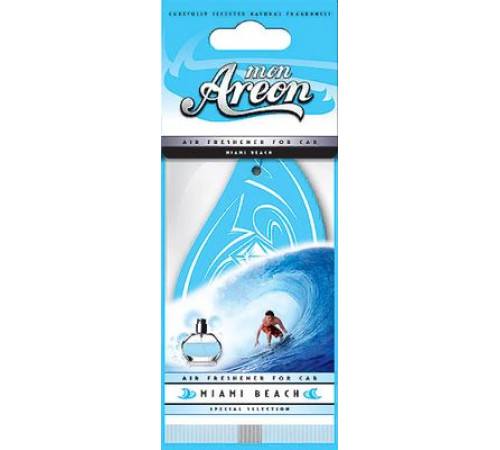 Ароматизатор AREON бумажный MON Miami Beach (Маями Бич) ~