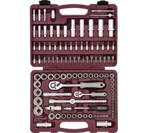 Набор инструмента 108 предметов универсальный  1/4", 1/2"DR с головками 6-гранными/ THORVIK UTS0108
