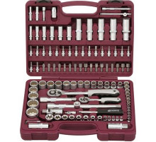 Набор инструмента 108 предметов универсальный 1/4", 1/2"DR с головками торцевыми 12-гранными / THOR