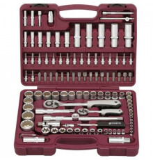 Набор инструмента 108 предметов универсальный 1/4", 1/2"DR с головками торцевыми 12-гранными / THOR