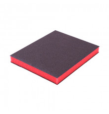 Шлифовальная губка VOLCA двусторонняя красная 120x100x12мм, Grit 100