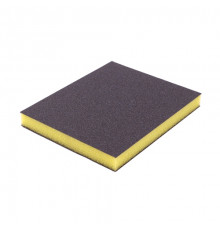 Шлифовальная губка VOLCA двусторонняя желтая 120x100x12мм, Grit 240