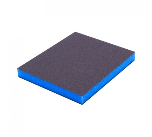Шлифовальная губка VOLCA двусторонняя, 120x100x12мм, Fine, Grit 400, синяя
