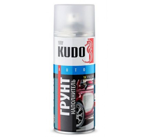 Грунт-наполнитель 1К акриловый черный KUDO аэрозоль 520мл