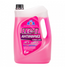 Антифриз, готовый к применению, розовый, -50С, 5кг, LEC-II ЧЗ