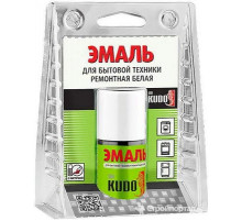 Подкраска для бытовой техники белая с кисточкой 15мл KUDO
