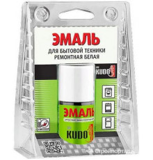 Подкраска для бытовой техники белая с кисточкой 15мл KUDO