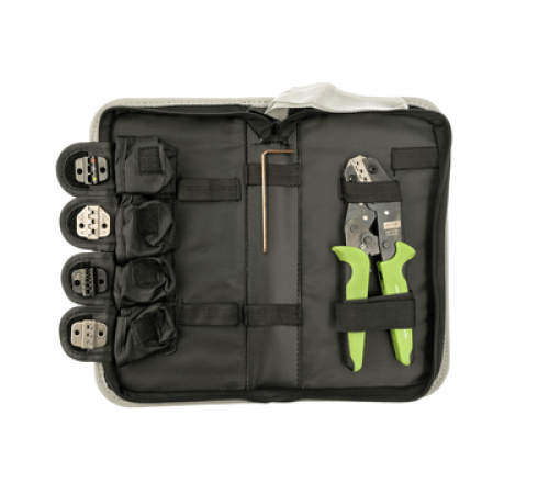 Набор для обжима клемм профессиональный, 5 губок-матриц, 7 предм. ДТ