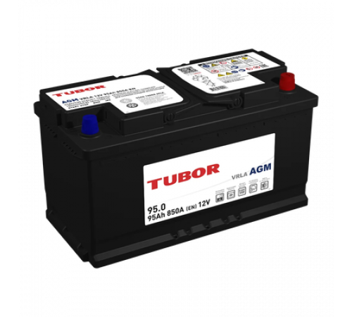 Аккумулятор TUBOR AGM (6СТ-95.0) 850мАч, R+ ( 352 x 175 x 190)
