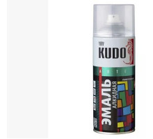 Краска универсальная белая матовая RAL-9003 KUDO аэрозоль 520мл