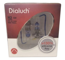 Лампы H3 12V 55W +130% ( к-т 2шт.)Extreme Ray PRIME ЛЧ127PR-2XR Диалуч