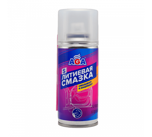 Смазка литиевая 210 мл аэрозоль AGA ЧЗ