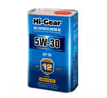 Масло моторное синтетическое 5W-30 SN  ACEA С2/С3 1л Hi-Gear ЧЗ