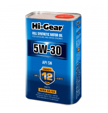 Масло моторное синтетическое 5W-30 SN  ACEA С2/С3 1л Hi-Gear ЧЗ