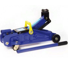 Домкрат гидравлический подкатной 2т высота подъема 130-300мм (в кейсе )AUTOVIRAZH (синий)