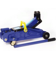 Домкрат гидравлический подкатной 2т высота подъема 130-300мм (в кейсе )AUTOVIRAZH (синий)