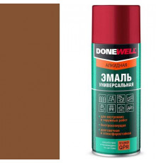 Краска универсальная коричневая DONEWELL аэрозоль 520мл