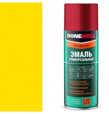 Краска универсальная желтая DONEWELL аэрозоль 520мл
