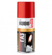 Газ для зажигалок KUDO с адаптерами аэр. 140мл