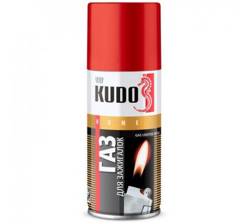 Газ для зажигалок KUDO с адаптерами аэр. 140мл