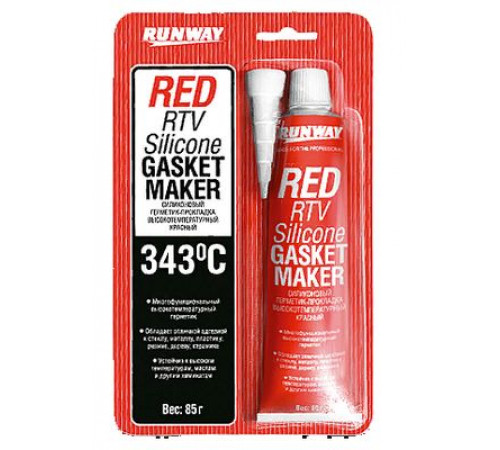Герметик - прокладка RW красный 85г тюбик