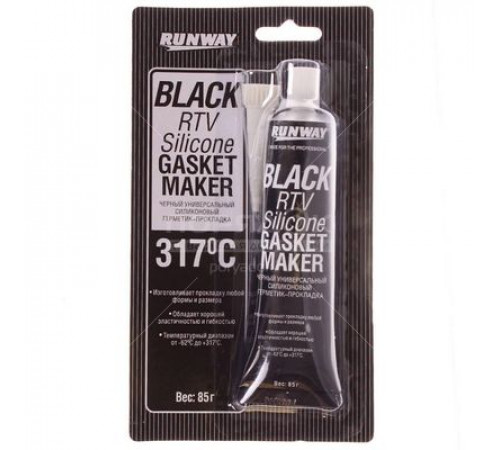 Герметик - прокладка RW черный туба 85г