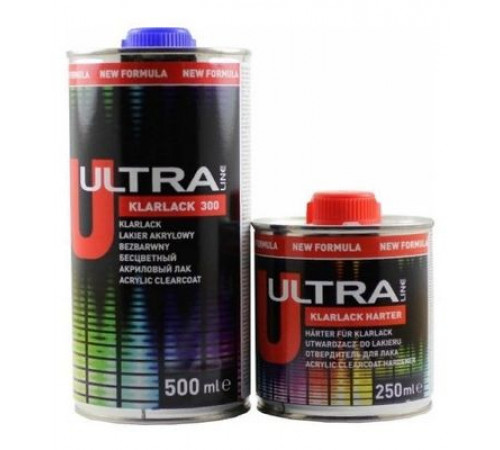 ЛАК NOVOL ULTRA KLARLACK 300 0.5l + отвердитель0,25л.