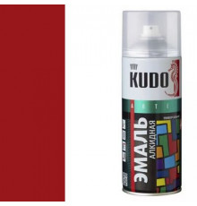 Краска универсальная темно-красная RAL-3002 KUDO аэрозоль 520мл