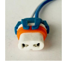 Колодка лампы HB4, 9006 (2 контакта, гнездовая, керамика, провода) "ДИАЛУЧ" (SQ-1322A)