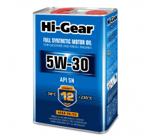 Масло моторное синтетическое 5W-30 SN  ACEA С2/С3 4л Hi-Gear ЧЗ