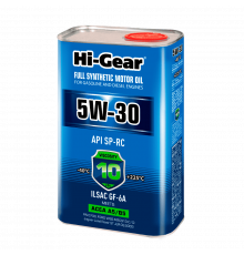 Масло моторное синтетическое 5W-30 SP-RC ACEA A5/B5 1л Hi-Gear ЧЗ